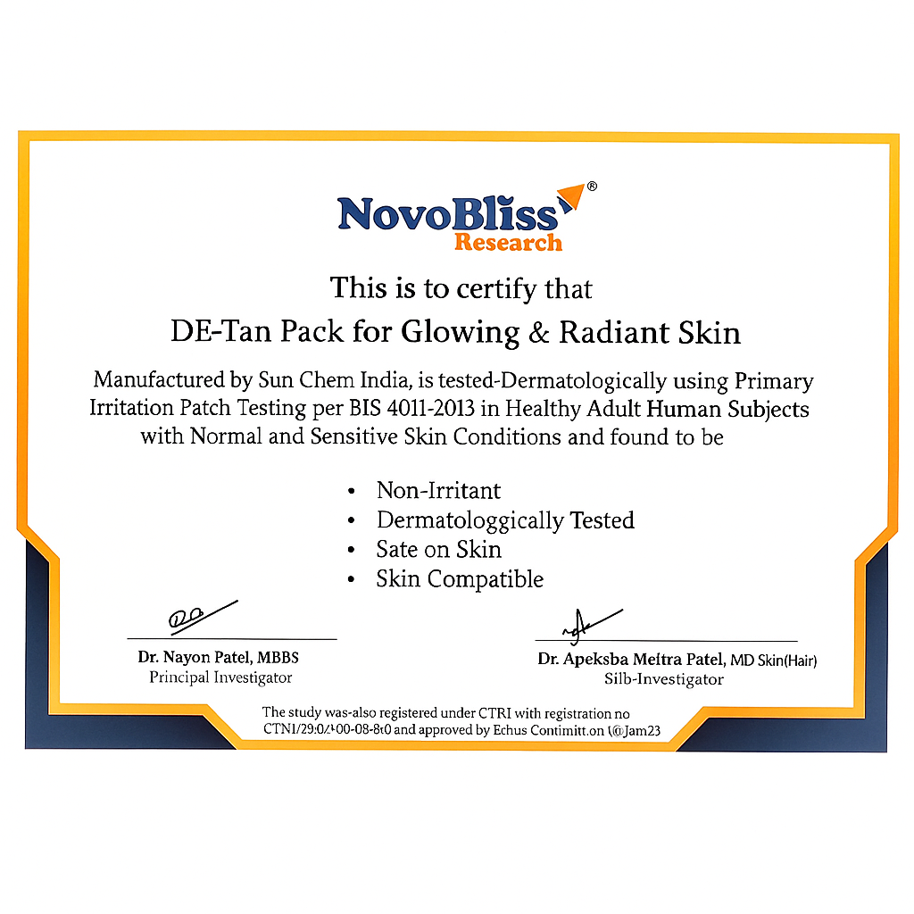 DE-Tan Skin Pack for Glowing & Radiant Skin 50gm